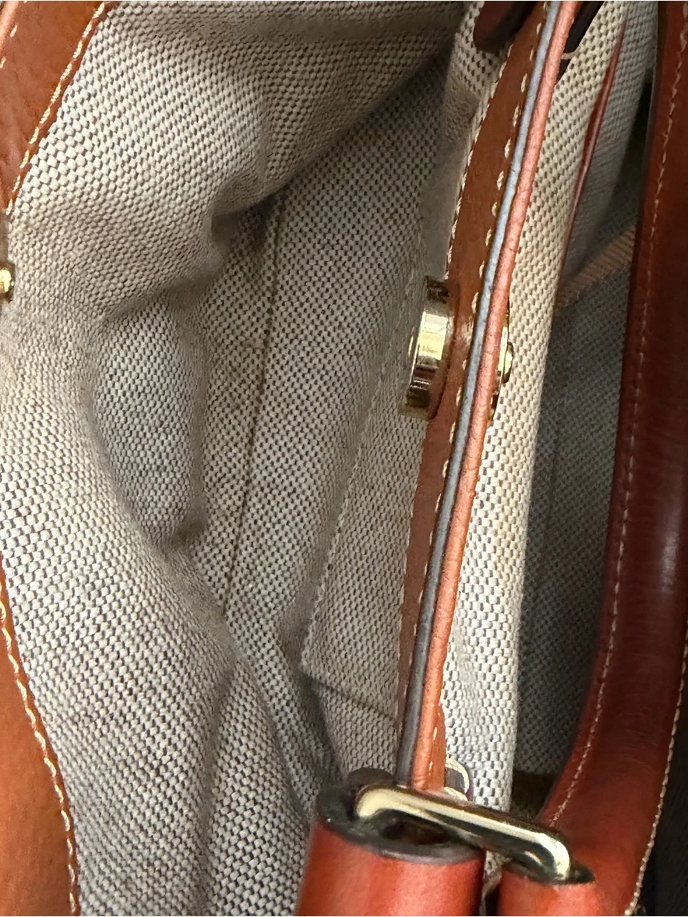 Dooney & Bourke Brenna Caramel Pebble Grain Leather Satchel Shoulder Bag